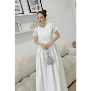 Váy ren pha thô dáng xòe rộng đẹp hàng thiết kế cao cấp cho nàng về thời trang xịn xò -v119-189STORE