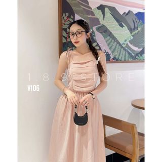 Váy Hai Dây Nữ Dự Tiệc Chất Vải Yumi Dáng Váy Dài Tiểu Thư, Váy Đen Hàng Loại 1 Chất Đẹp Chuẩn Mẫu