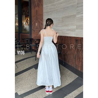 Váy Hai Dây Nữ Dự Tiệc Chất Vải Yumi Dáng Váy Dài Tiểu Thư, Váy Đen Hàng Loại 1 Chất Đẹp Chuẩn Mẫu