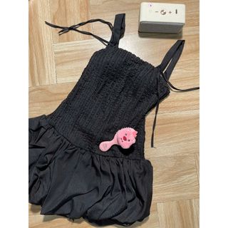 Đầm 2 dây nữ bảng to form ngắn ôm body nhún phối kiểu bí có quần trong cho các nàng -189STORE - V154