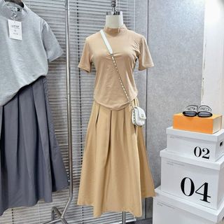 Đầm công sở dài suông thiết kế suông eo kiểu dáng xếp ly xinh xắn cho nàng tiểu thư - 189STORE -V228