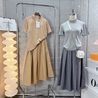 Đầm công sở dài suông thiết kế suông eo kiểu dáng xếp ly xinh xắn cho nàng tiểu thư - 189STORE -V228