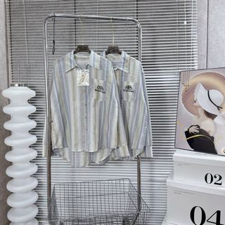 Áo sơ mi chống nắng dài tay sọc dọc mỏng nhỏ tươi mát kiểu dáng cổ điển xinh cho nàng -189STORE-V188