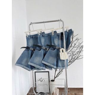 Jum Jean lệch vai kèm Belt phong cách dễ thương và năng động cho các nàng đi chơi hoặc-V117-189STORE