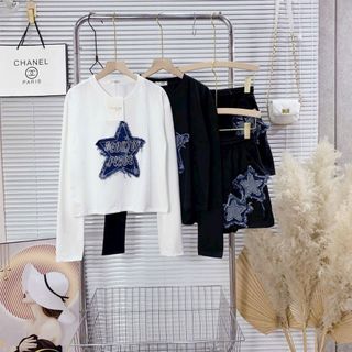 Set bộ tay dài, quần đùi nam nữ trơn form rộng Nỉ bông Cotton Xinh Xắn cho nàng thơ- 189STORE - V226