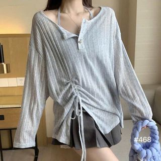 [SHOPPUMI] Áo len gân tay dài rút hông nhiều màu freesize Pumi 16233 giá sỉ