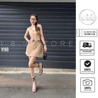 Set áo nâu ghile bọc + váy quần cho các nàng thơ xinh xắn đi cafe hoặc đi du lịch - 189 STORE - V186