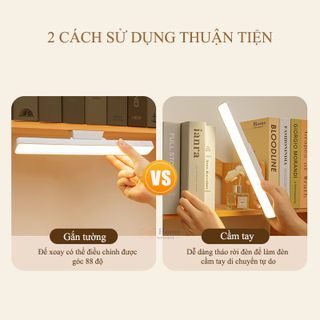 Sỉ Đèn Học Tích Điện Dán Tường Gắn Bàn Làm Việc Điều Chỉnh Linh Hoạt Xoay 88 Độ 3 Màu Ánh Sáng, SL-963 có remote