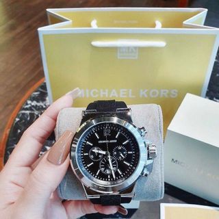 ĐỒNG HỒ NAM TRUNG CẤP M KORS DÂY CAO SU MẶT TO 5