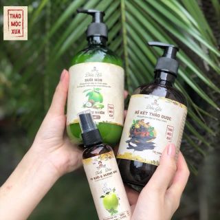 Combo dầu gội, xả, xịt Thảo Mộc Xưa