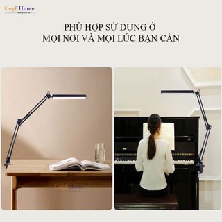 Sỉ Đèn LED Kẹp Bàn 12W Cỡ Lớn 3 Màu Ánh Sáng Kẹp Bàn Học Bàn Làm Việc Chống Cận Thị LT-12