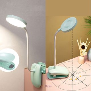 Sỉ Đèn Kẹp Bàn Học Đèn Kẹp Đọc Sách Pin Sạc Tích Điện 3 Màu Ánh Sáng