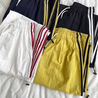 QUẦN ỐNG rộng , Form dưới 65kg Chất vải : dù nhăn
