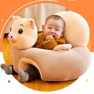 Ghế tập ngồi, ăn dặm hình thú nhồi bông cho bé, trẻ em sơ sinh cao cấp siêu cute nhiều màu được chọn mẫu - Tamoco