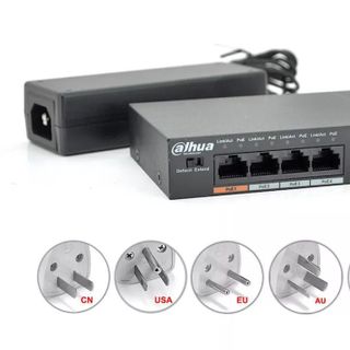 Switch PoE DAHUA DH-PFS3006-4ET-60 (6 Port 10/100Mbps, chuẩn nén H.265+)