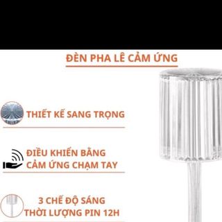 Đèn pha lê cảm ứng