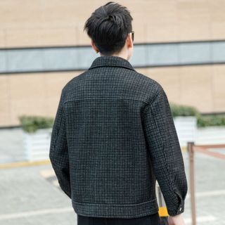 Áo khoác dạ lót lụa nam QCCC 8856