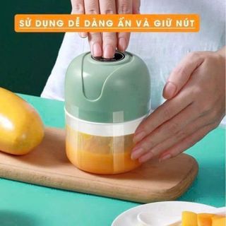 MÁY XAY TỎI SẠC ĐIỆN MẪU MỚI