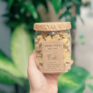 Gừng Viên Mật Ong Đường Phèn Nguyên Chất Làm Thủ Công Từ Gừng Sẻ Không Chất Bảo Quản