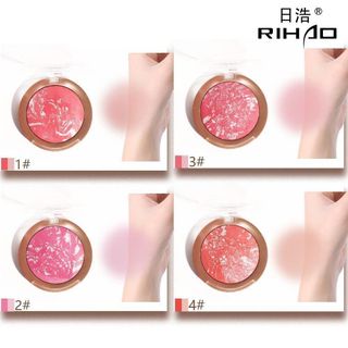 Má hồng RIHAOBlush Tự Nhiên Làm Sáng Da Tông Màu Làm Nổi Bật TrangĐiểm