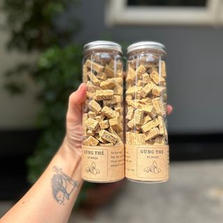 Gừng Thẻ Vị Chanh Muối Lạ Miệng Nguyên Chất Làm Thủ Công Từ Gừng Sẻ Không Chất Bảo Quản
