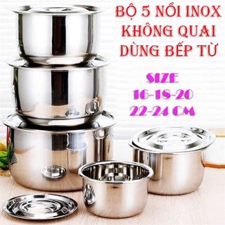 Bộ Nồi Inox 5 Món (Thùng 30 Bộ) giá sỉ