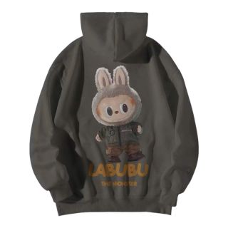 Áo Hoodie in LABUBU hình in chắc chắn , , bao giặt thoải mái,mềm mịn.