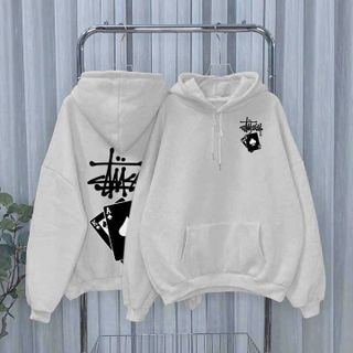 ÁO THUN HOODIE NAM NỮ UNISEX STUSSY LÁ BÀI - AUSA HOUSE
