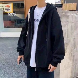 ÁO KHOÁC HOODIE ZIPPER NỈ NAM NỮ UNISEX TRƠN - AUSA HOUSE