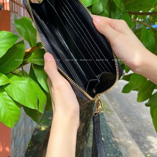 Clutch 1 khóa Da Bò Miu Hạt