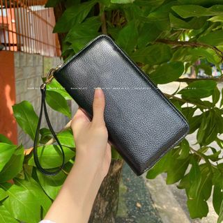 Clutch 1 khóa Da Bò Miu Hạt