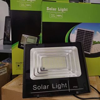 ĐÈN PHA NĂNG LƯỢNG MẶT TRỜI 100W SOLAR IP66 HIỂN THỊ PIN