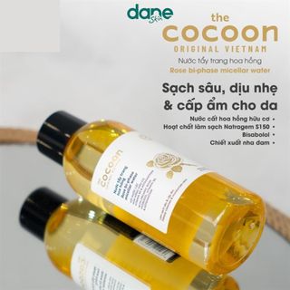 Nước tẩy trang hoa hồng Cocoon 310ml - Nước tẩy trang 2 lớp Cocoon tẩy sạch makeup và cấp ẩm cho da