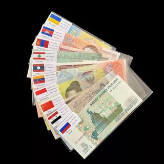 Sỉ Bộ Tiền 10 Tờ 10 Nước,  Quốc Gia Khác Nhau - Thích Hợp Làm Quà Tặng, Sưu Tầm, Kỉ Niệm, Lì Xì Tết