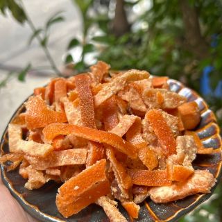 Mứt Trần Bì Vị Cam Thảo/ Mứt Vỏ Cam Vị Mặn Chua Ngọt Dùng Với Trà Nóng