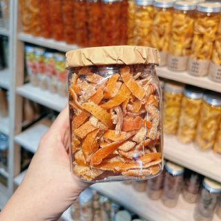Mứt Trần Bì Vị Cam Thảo/ Mứt Vỏ Cam Vị Mặn Chua Ngọt Dùng Với Trà Nóng