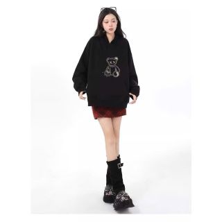 Áo Hoodie in gấu chất nỉ mềm mịn, bo dệt, nón 2 lớp vải chính