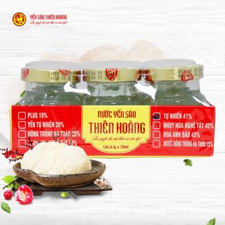 LỐC YẾN SÀO THIÊN HOÀNG 41% (LỐC 6 LỌ)
