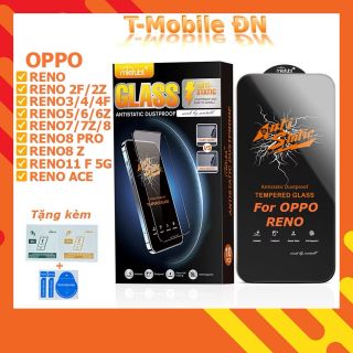 ￼Kính cường lực Full màn Oppo Reno 11F 2F 3 4 SE 5 6 7 8 Reno4 5 Ace 6Z 7Z 8Z Pro 5G chống tĩnh điện