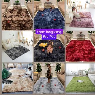 Thảm lông loang trang trí