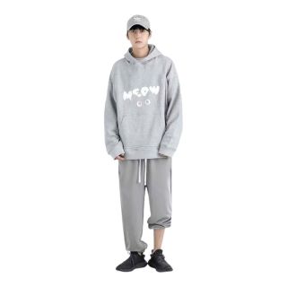 Áo khoác + Áo Hoodie in MEOW mèo hình in đẹp , mịn,mềm,bo dệt.