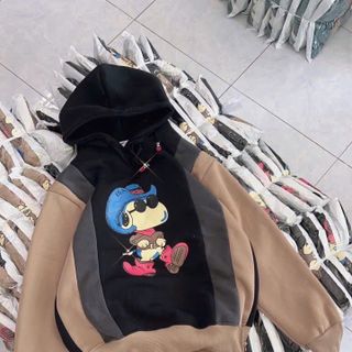 Áo Hoodie in chú chó cao bồi dễ thương