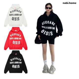 Áo hoodie nỉ bông in nổi RIGEGAKE HAVE A GOOD DAY... freesize form rộng giá sỉ