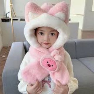 Mũ len cho bé trai gái mùa đông nón len cho bé trai gái trùm đầu giữ ấmhinh kurumi