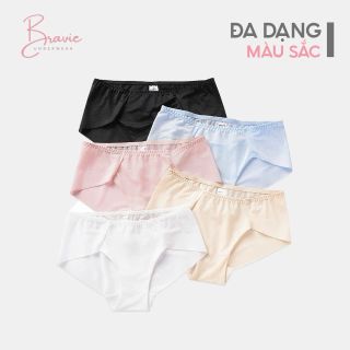 Quần lót nữ Bravie vải Hem Lạnh siêu mát mùa hè co giãn tốt, không lộ viền êm ái xuyên thấu