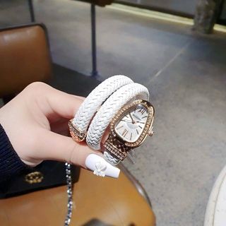 ĐỒNG HỒ NỮ TRUNG CẤP B V L RẮN DÂY LƯỚI NHỰA