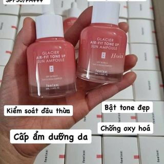 Tinh Chất Dưỡng Trắng Feelxo Glacier Air-Fit Tone Up Up Sun Ampoule SPF50+ PA+++