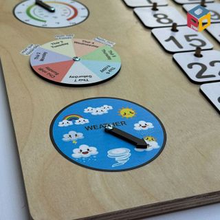 Bảng Lịch Montessori CB01 - Công Cụ Học Tập Cho Trường Mầm Non & Tiểu Học