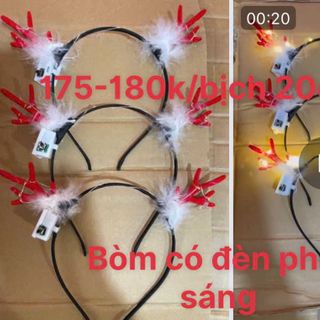 Bòm đèn Noen giá số lượng ghi trên sản phẩm