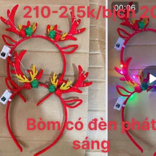 Bòm đèn Noen giá số lượng ghi trên sản phẩm